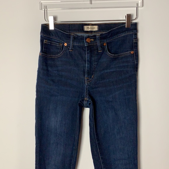 MADEWELL 9" High-Rise Skinny Jeans 27T in Larkspur Wash - Picture 5 of 10